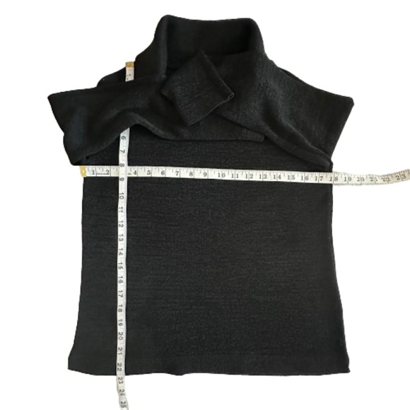 Josephine Chaus Women's Sm Black Knit Stretch Long Sleeves Cowl Neck Sweater Top - Picture 12 of 16